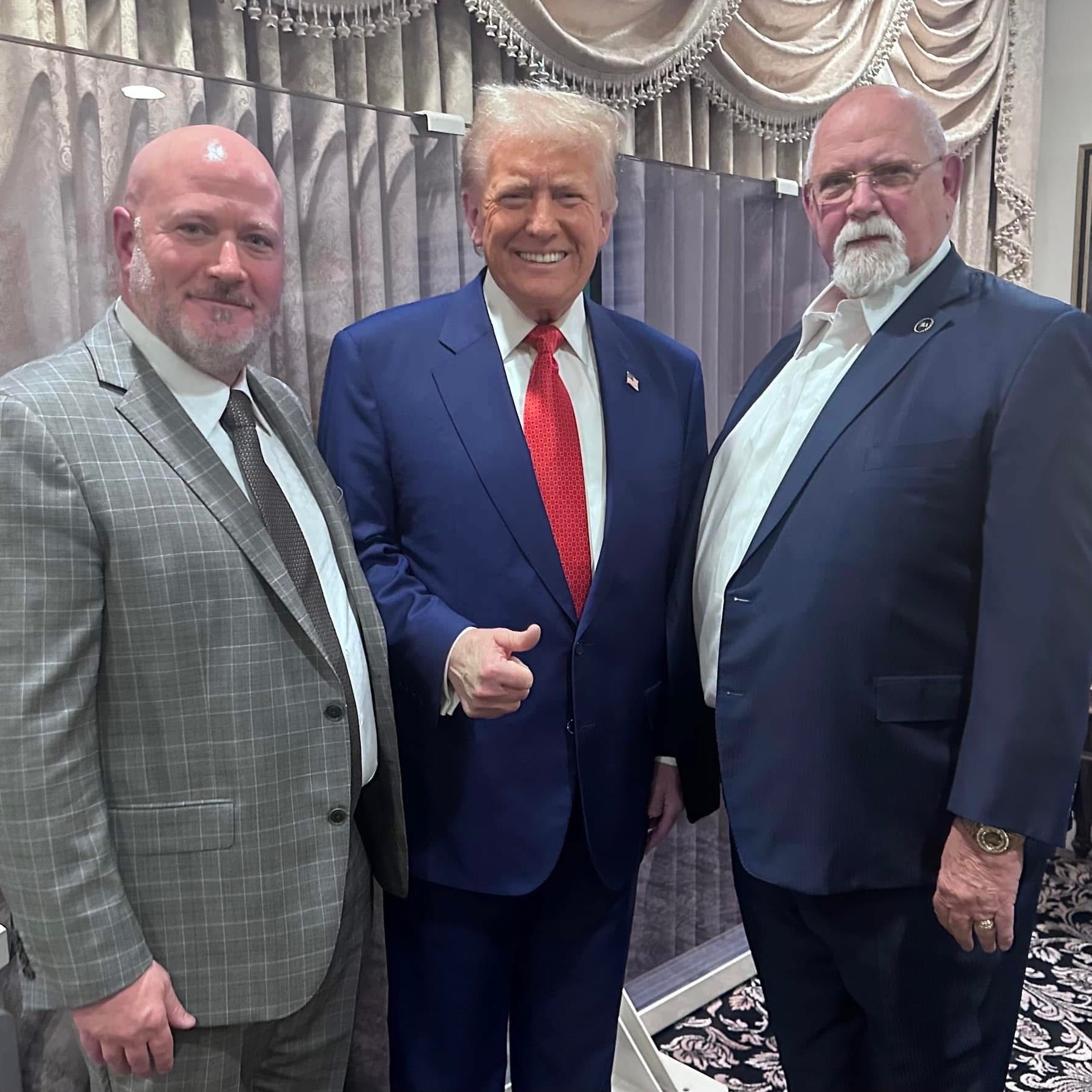 President Trump meeting with Harold and Dennis Daggett of the ILA